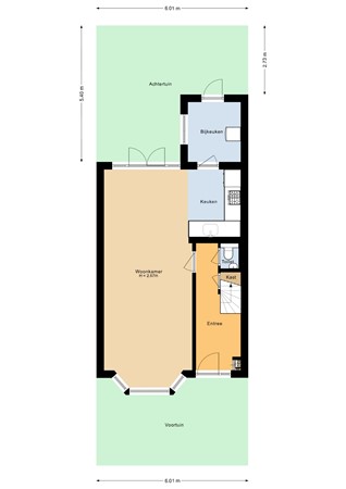 Floorplan - Beethovenlaan 17, 3533 ER Utrecht
